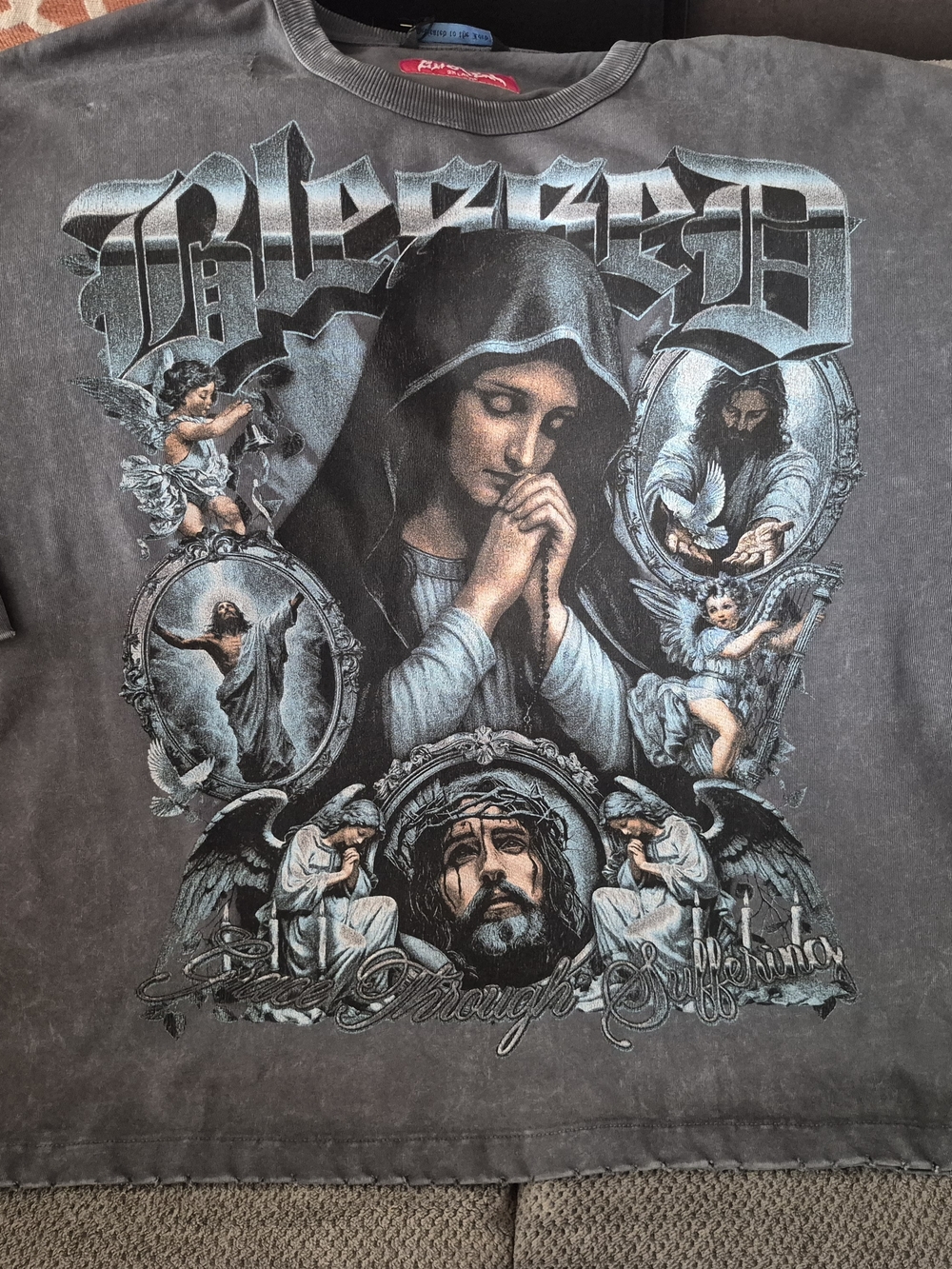 Chosen Blessed 2XL Boxed Fit Oversized T-Shirt